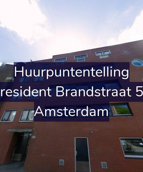 Foto gevel Huurpuntentelling voor President Brandstraat 51, Amsterdam