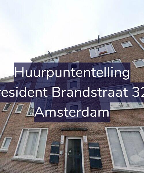Foto gevel Huurpuntentelling voor President Brandstraat 328, Amsterdam