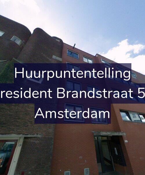 Foto gevel Huurpuntentelling voor President Brandstraat 57, Amsterdam