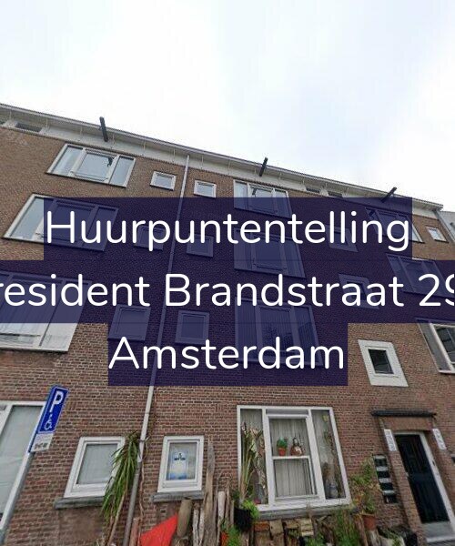 Foto gevel Huurpuntentelling voor President Brandstraat 296, Amsterdam