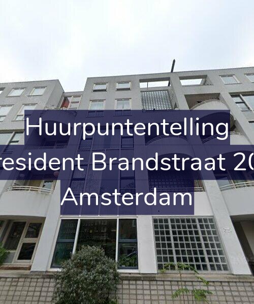 Foto gevel Huurpuntentelling voor President Brandstraat 208, Amsterdam