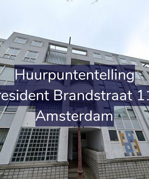 Foto gevel Huurpuntentelling voor President Brandstraat 118, Amsterdam