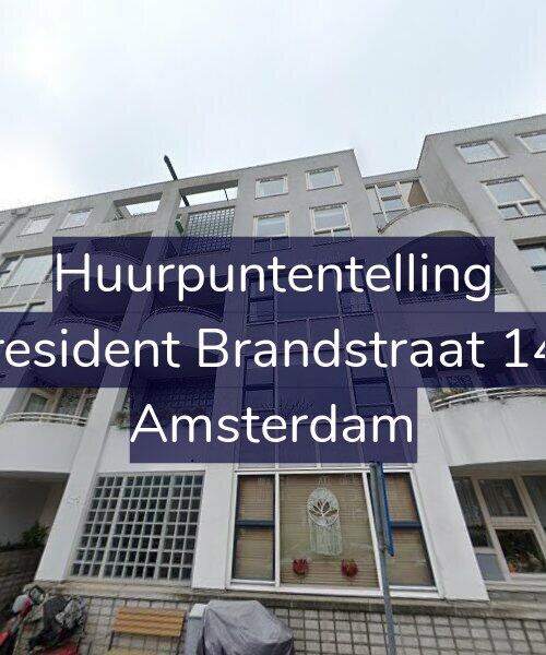 Foto gevel Huurpuntentelling voor President Brandstraat 142, Amsterdam