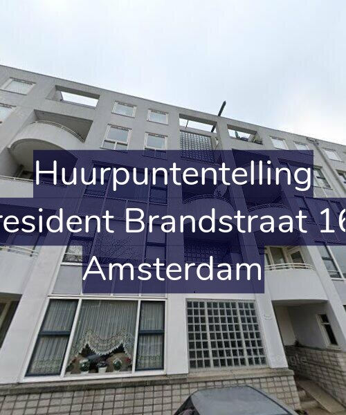 Foto gevel Huurpuntentelling voor President Brandstraat 160, Amsterdam