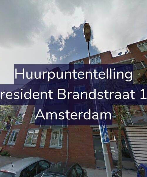 Foto gevel Huurpuntentelling voor President Brandstraat 10, Amsterdam