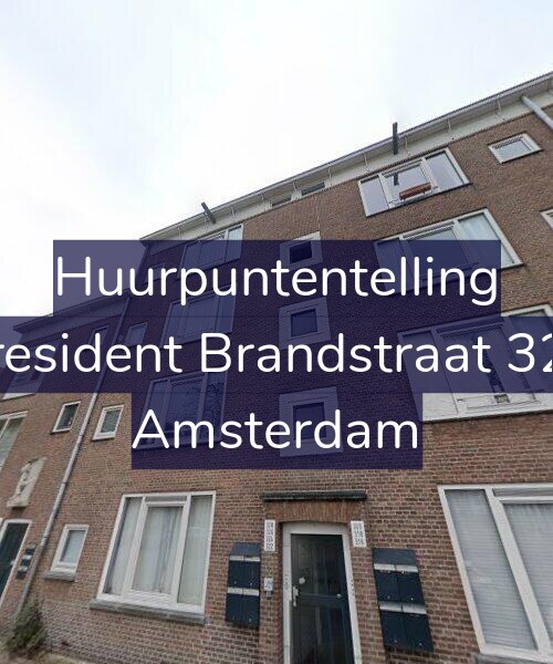 Foto gevel Huurpuntentelling voor President Brandstraat 324, Amsterdam