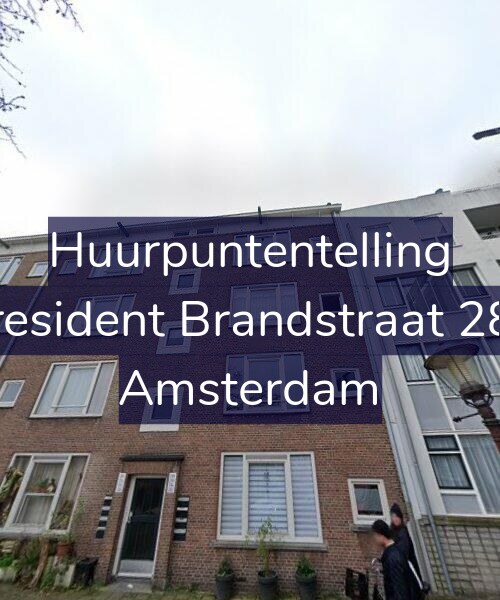 Foto gevel Huurpuntentelling voor President Brandstraat 288, Amsterdam