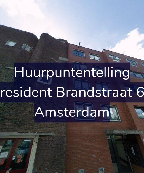 Foto gevel Huurpuntentelling voor President Brandstraat 61, Amsterdam