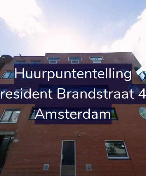 Foto gevel Huurpuntentelling voor President Brandstraat 49, Amsterdam