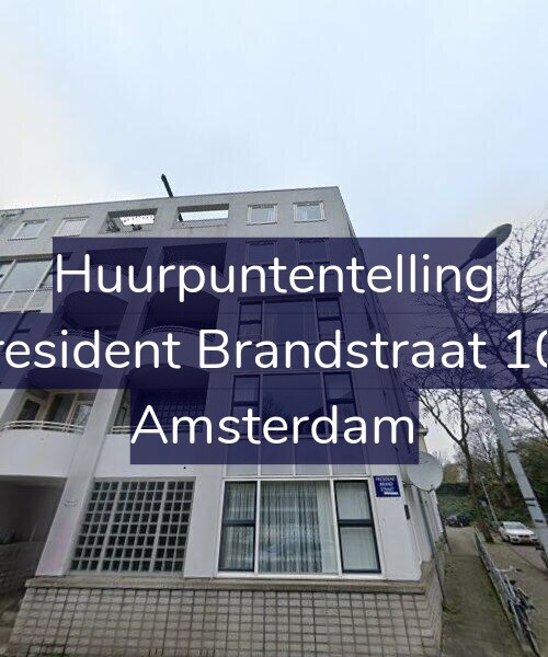 Foto gevel Huurpuntentelling voor President Brandstraat 100, Amsterdam