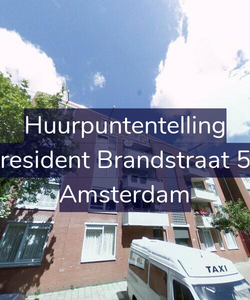 Foto gevel Huurpuntentelling voor President Brandstraat 56, Amsterdam