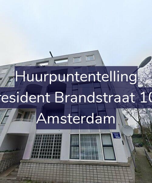 Foto gevel Huurpuntentelling voor President Brandstraat 106, Amsterdam
