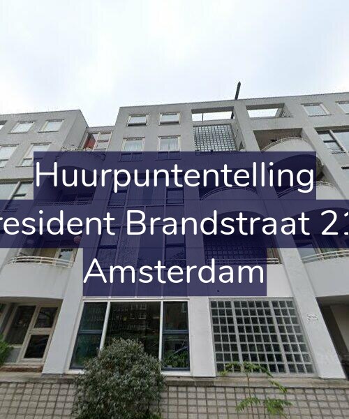 Foto gevel Huurpuntentelling voor President Brandstraat 212, Amsterdam