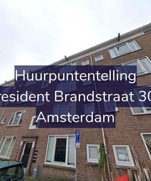 Foto gevel Huurpuntentelling voor President Brandstraat 300, Amsterdam