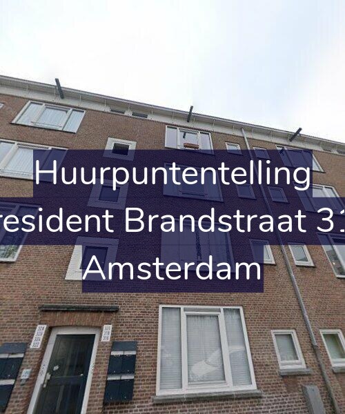 Foto gevel Huurpuntentelling voor President Brandstraat 318, Amsterdam