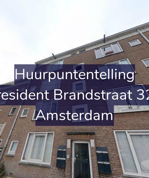 Foto gevel Huurpuntentelling voor President Brandstraat 326, Amsterdam