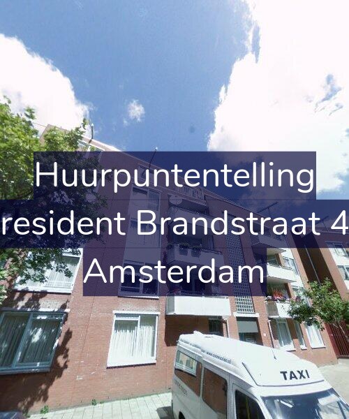 Foto gevel Huurpuntentelling voor President Brandstraat 40, Amsterdam