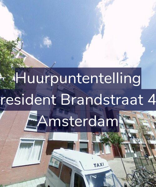 Foto gevel Huurpuntentelling voor President Brandstraat 46, Amsterdam