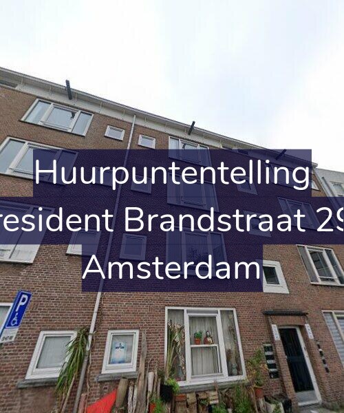 Foto gevel Huurpuntentelling voor President Brandstraat 290, Amsterdam