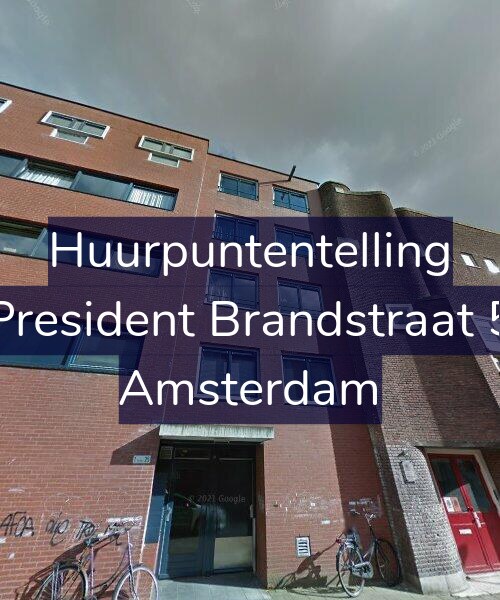 Foto gevel Huurpuntentelling voor President Brandstraat 5, Amsterdam