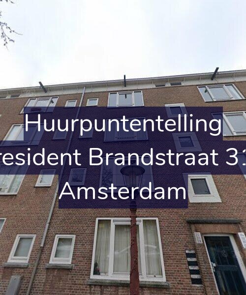 Foto gevel Huurpuntentelling voor President Brandstraat 312, Amsterdam