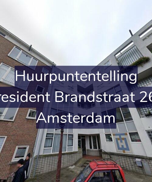 Foto gevel Huurpuntentelling voor President Brandstraat 268, Amsterdam