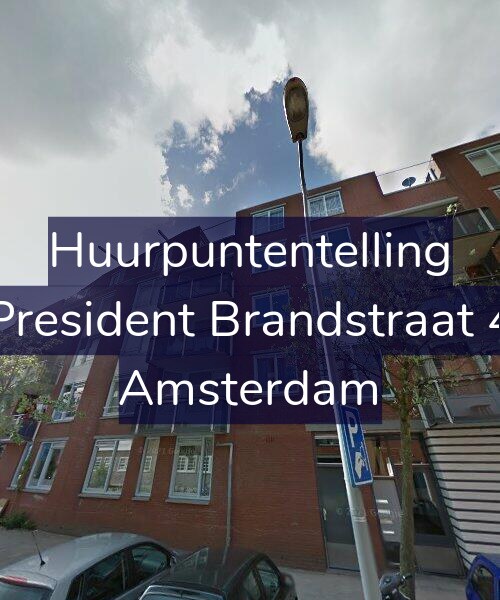Foto gevel Huurpuntentelling voor President Brandstraat 4, Amsterdam