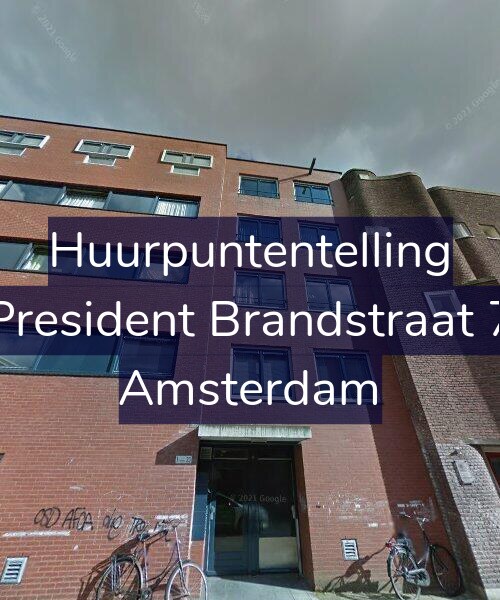 Foto gevel Huurpuntentelling voor President Brandstraat 7, Amsterdam