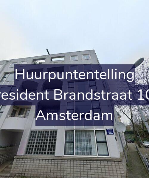 Foto gevel Huurpuntentelling voor President Brandstraat 108, Amsterdam