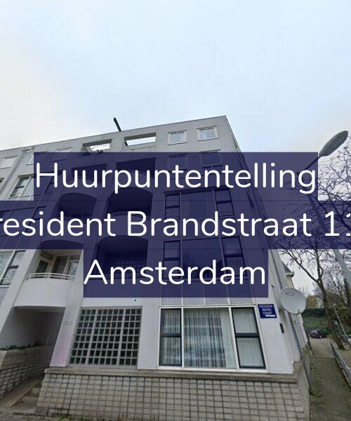 Foto gevel Huurpuntentelling voor President Brandstraat 114, Amsterdam