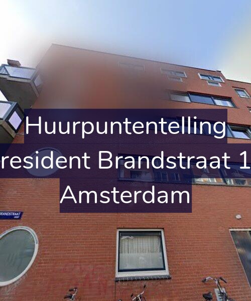 Foto gevel Huurpuntentelling voor President Brandstraat 19, Amsterdam