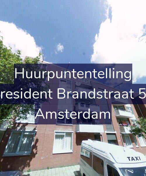 Foto gevel Huurpuntentelling voor President Brandstraat 54, Amsterdam