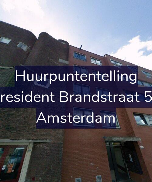 Foto gevel Huurpuntentelling voor President Brandstraat 59, Amsterdam