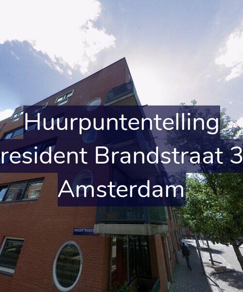 Foto gevel Huurpuntentelling voor President Brandstraat 33, Amsterdam