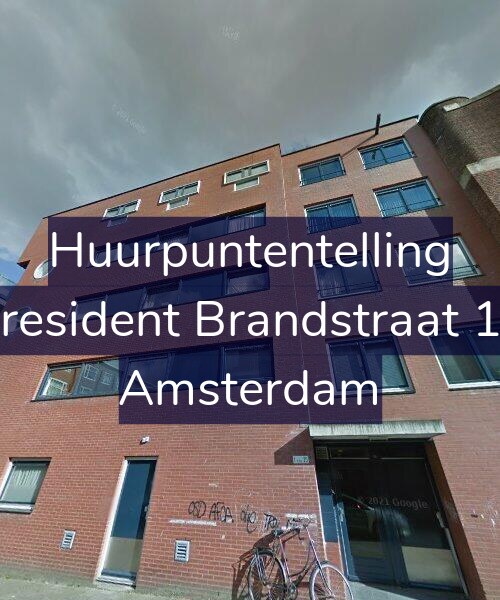 Foto gevel Huurpuntentelling voor President Brandstraat 11, Amsterdam