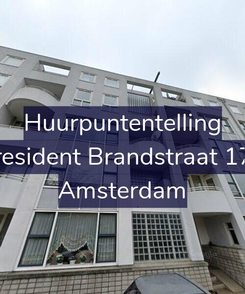 Foto gevel Huurpuntentelling voor President Brandstraat 172, Amsterdam