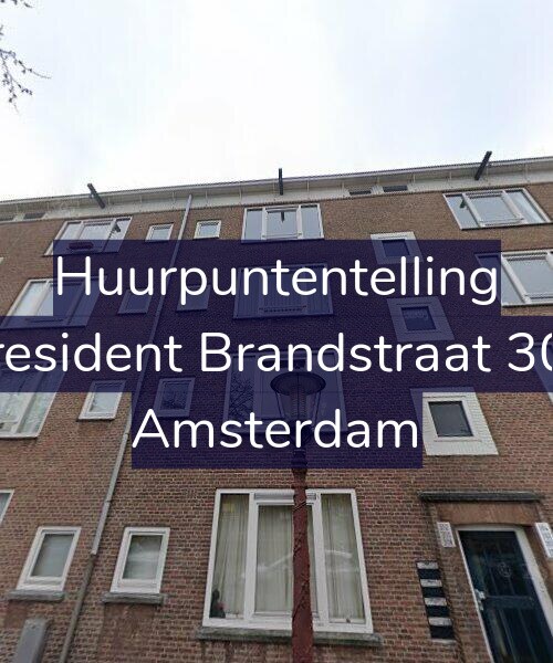 Foto gevel Huurpuntentelling voor President Brandstraat 308, Amsterdam