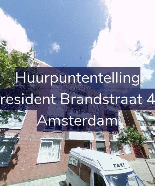 Foto gevel Huurpuntentelling voor President Brandstraat 42, Amsterdam