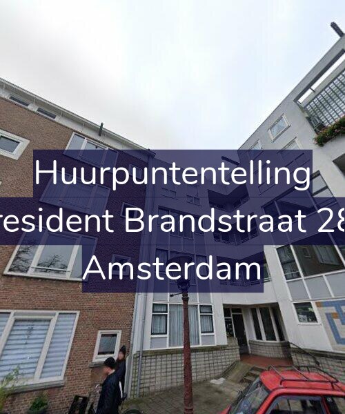 Foto gevel Huurpuntentelling voor President Brandstraat 280, Amsterdam