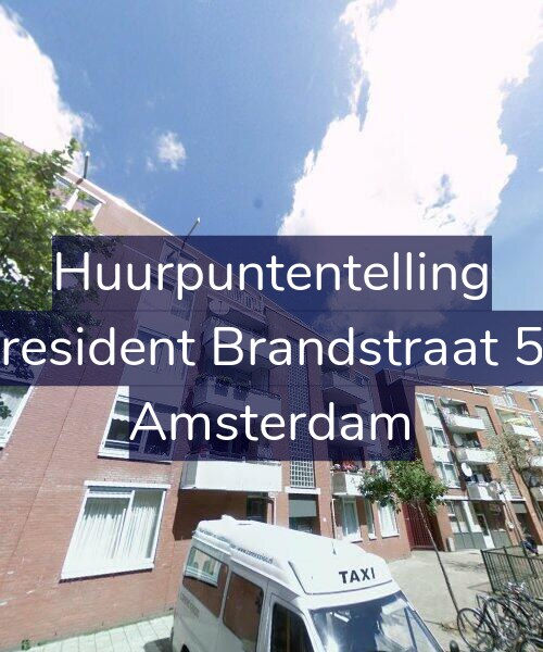 Foto gevel Huurpuntentelling voor President Brandstraat 50, Amsterdam
