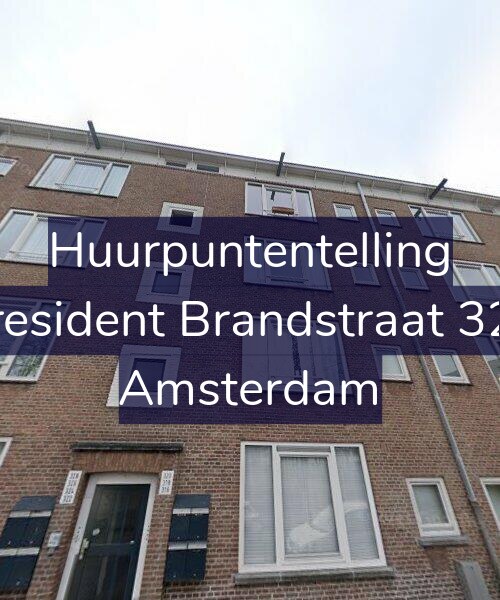 Foto gevel Huurpuntentelling voor President Brandstraat 320, Amsterdam