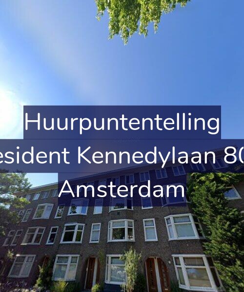 Foto gevel Huurpuntentelling voor President Kennedylaan 80-3, Amsterdam