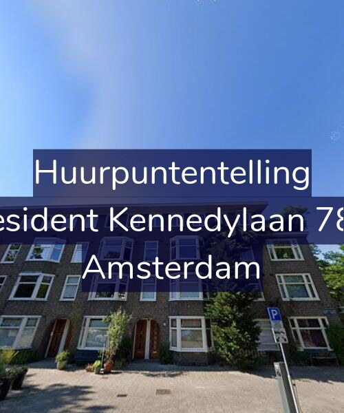 Foto gevel Huurpuntentelling voor President Kennedylaan 78-2, Amsterdam