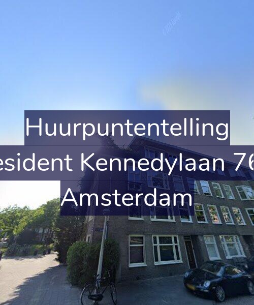 Foto gevel Huurpuntentelling voor President Kennedylaan 76-1, Amsterdam