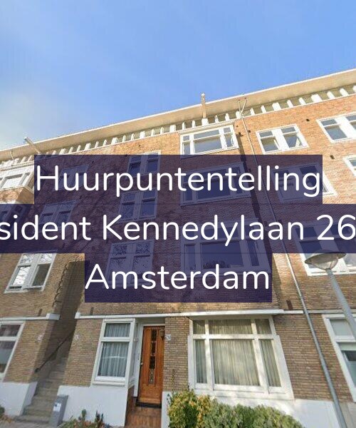 Foto gevel Huurpuntentelling voor President Kennedylaan 262-5, Amsterdam