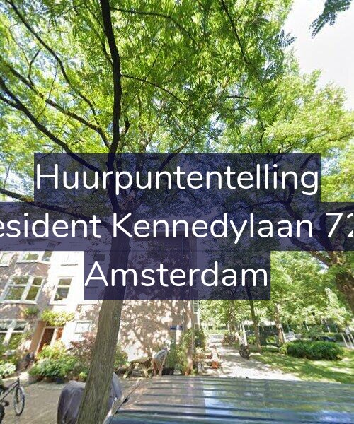 Foto gevel Huurpuntentelling voor President Kennedylaan 72-2, Amsterdam