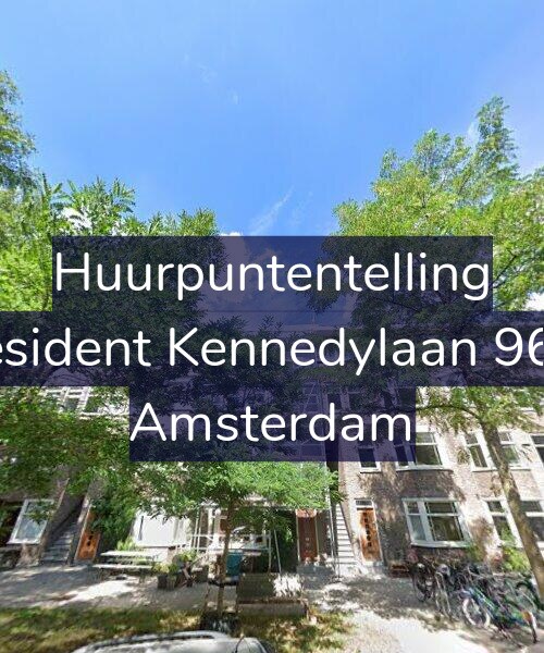 Foto gevel Huurpuntentelling voor President Kennedylaan 96-H, Amsterdam