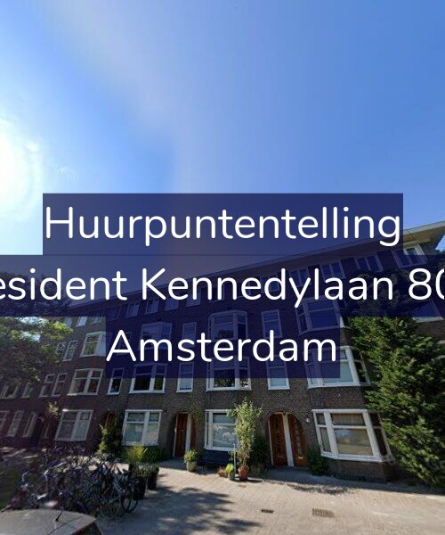 Foto gevel Huurpuntentelling voor President Kennedylaan 80-1, Amsterdam