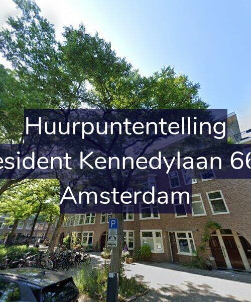 Foto gevel Huurpuntentelling voor President Kennedylaan 66-2, Amsterdam