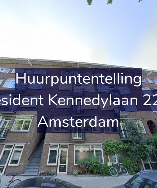 Foto gevel Huurpuntentelling voor President Kennedylaan 22-H, Amsterdam